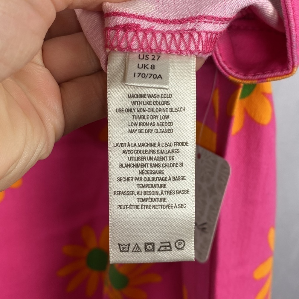 Free People We The Free Youthquake Printed Crop Flare Jeans Lipstick Combo - 27 - Picture 15 of 16